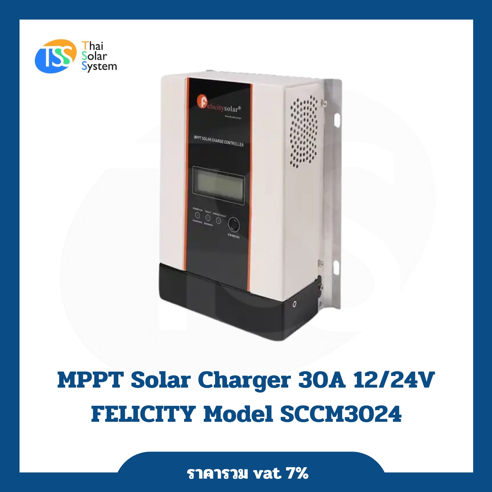 MPPT Solar Charger Controller 30A 12/24V FELICITY Model SCCM3024