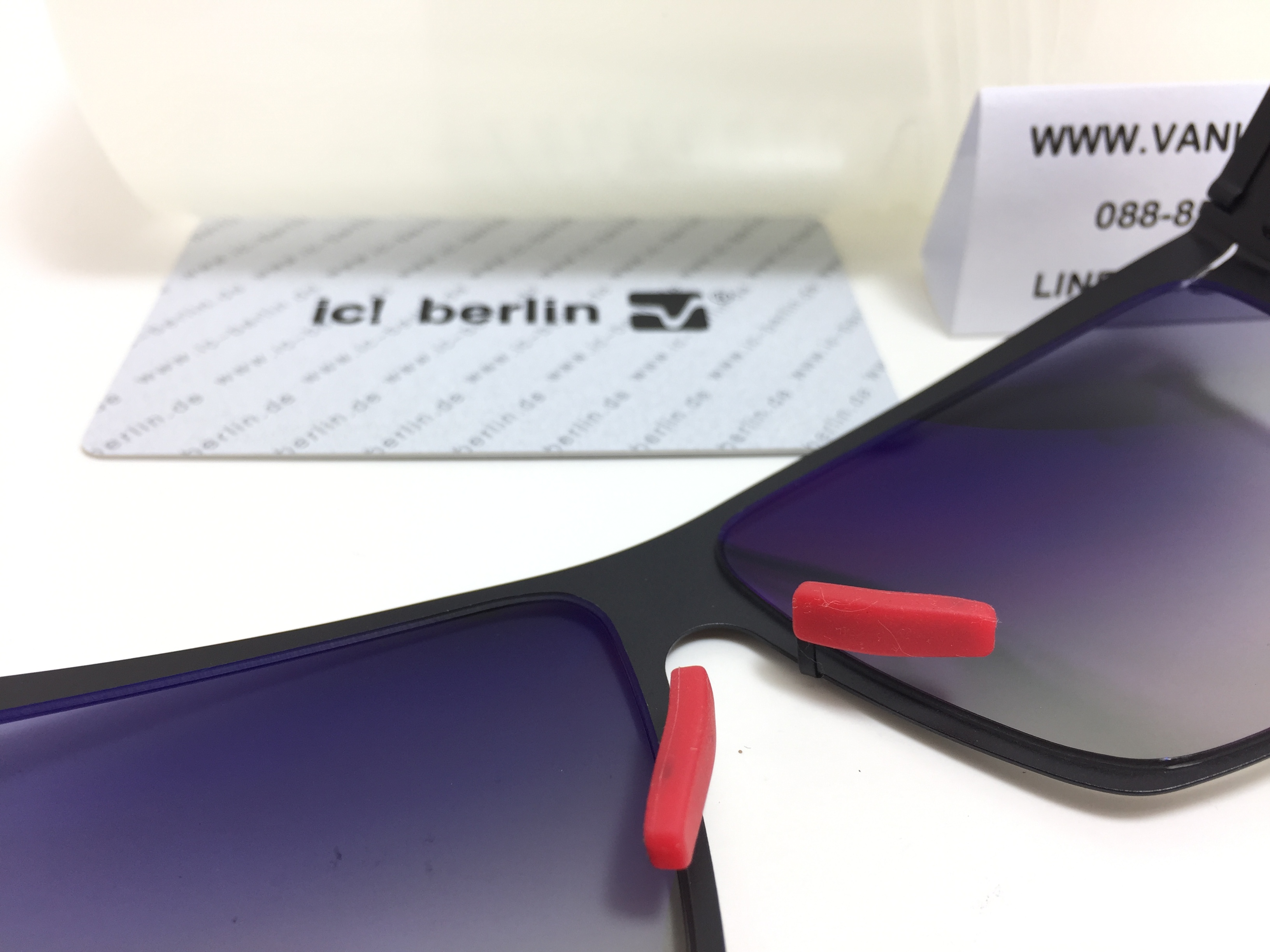 แว่นกันแดด ic berlin model siviob black 62-12 <ดำ>