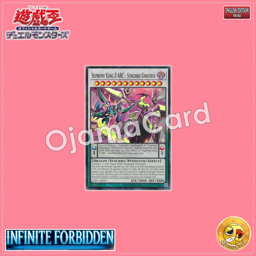 INFO-AE099 : Supreme King Z-ARC - Synchro Universe / Supreme King Dragon Zarc - Synchro Universe (Secret Rare)