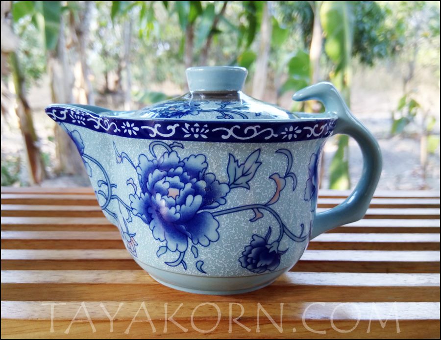 ถ้วยชงชาเซรามิก ลายดอกโบตั๋น TKTC-B2