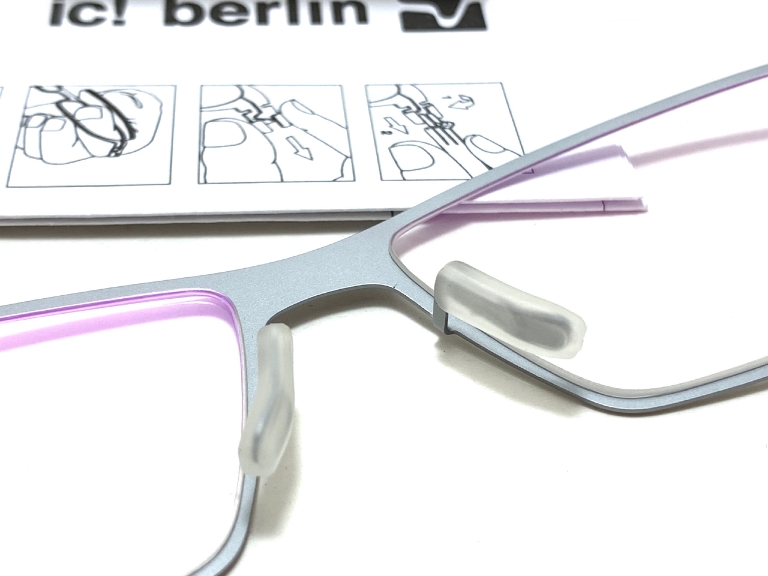 แว่นสายตา ic berlin model yevgeny g. chrome 57-17 <เงิน>