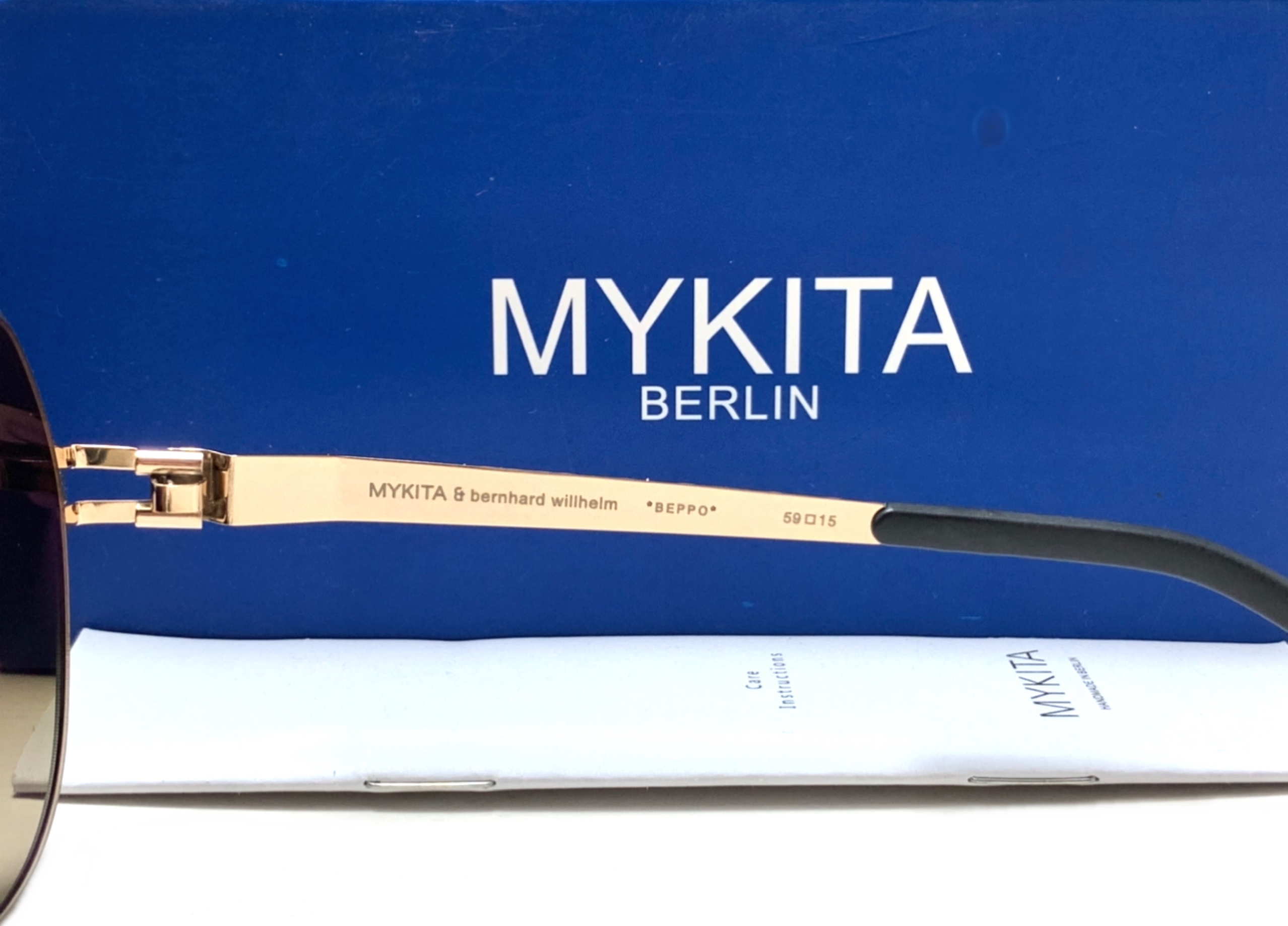 แว่นกันแดด MYKITA BEPPO COL.007 Black 59-15 140 <ชาเฟด>