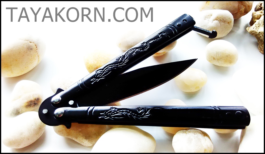 มีดบาลีซอง Black Dragon Balisong TKBS14NV