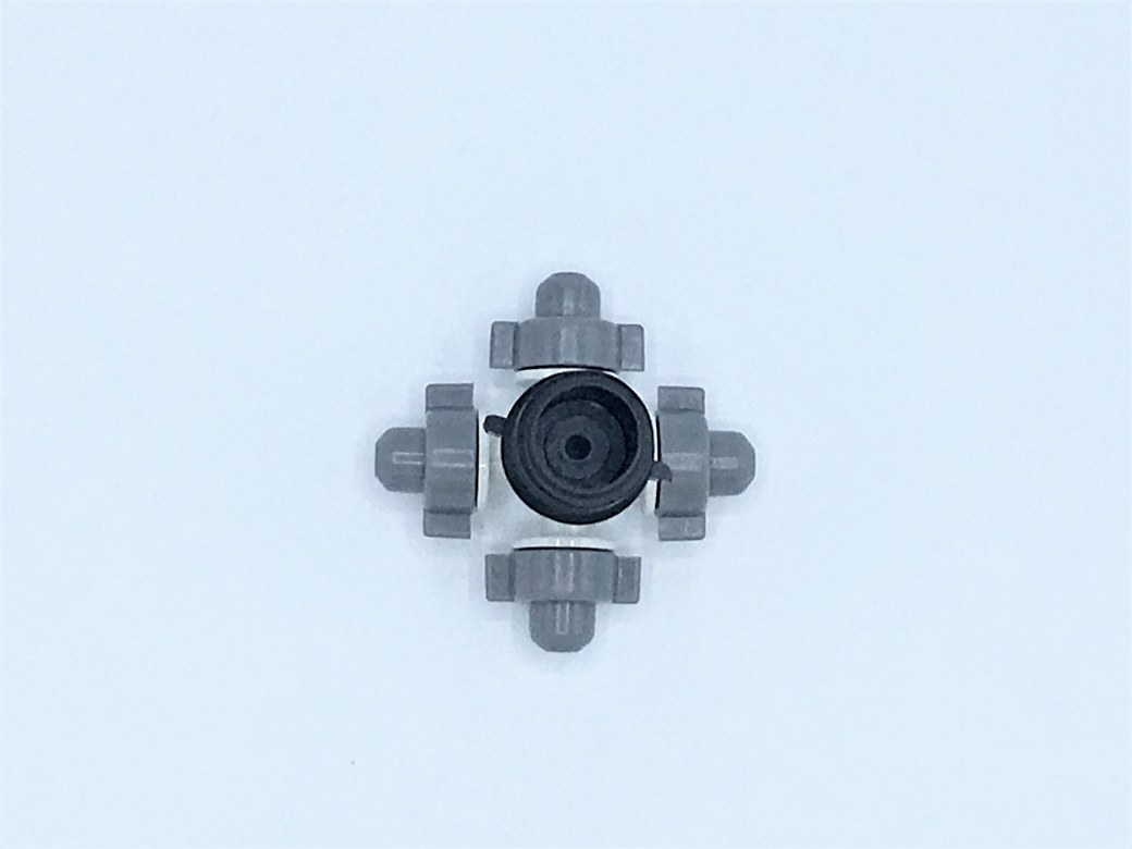 05-MSP-12-G MSP-12 หัวพ่นหมอก 4 ทาง 0.6 มม.สีเทา แบบเกลียวนอก สีดำ 1/2" THAIWATER ( ใช้ต่อกับ PVC 1/2" ) SKU-649