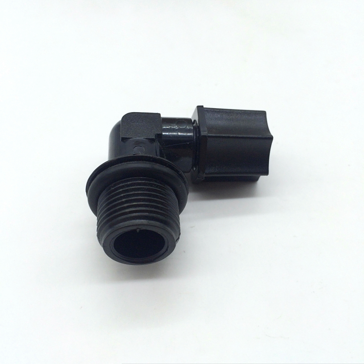 ข้องอ 90 เกลียวนอก 3/8" x เสียบสาย 6 mm. ( 2 หุน )