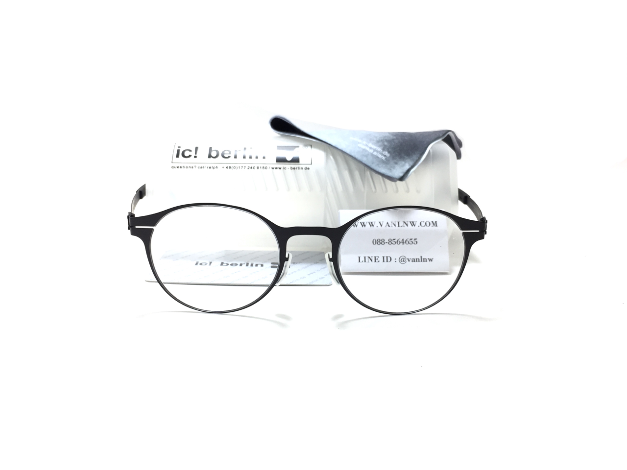 แว่นสายตา ic berlin model 125 foxweg black 49-21 <ดำ>