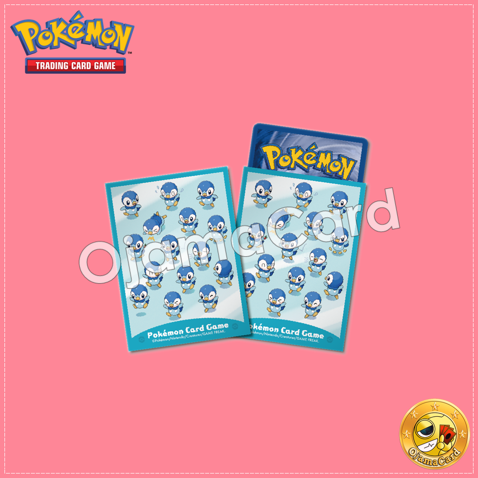 Pokémon Card Game Deck Shield | Card Sleeves — โพจจามะ [Piplup | Pochama] (64ct)