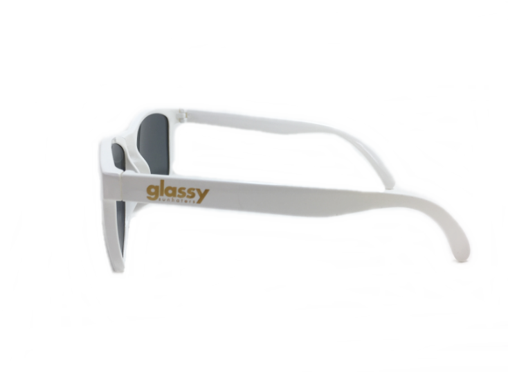 แว่นกันแดด Glassy Sunhaters Deric White 54-18 140 <ขาว>