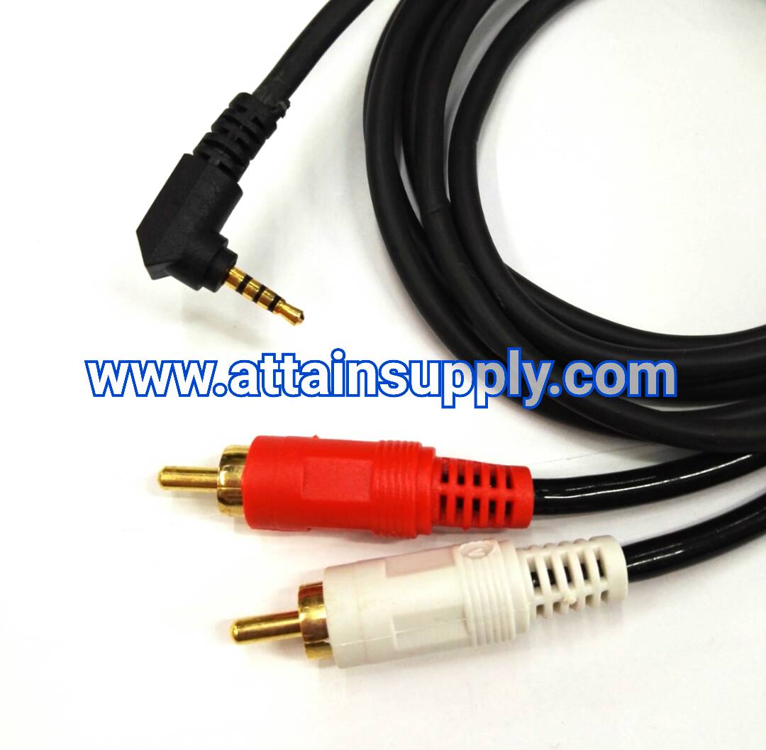 สายP.TR3ขั้ว(2.5MM.)-P.RCAx2 ดำ/1.5M.