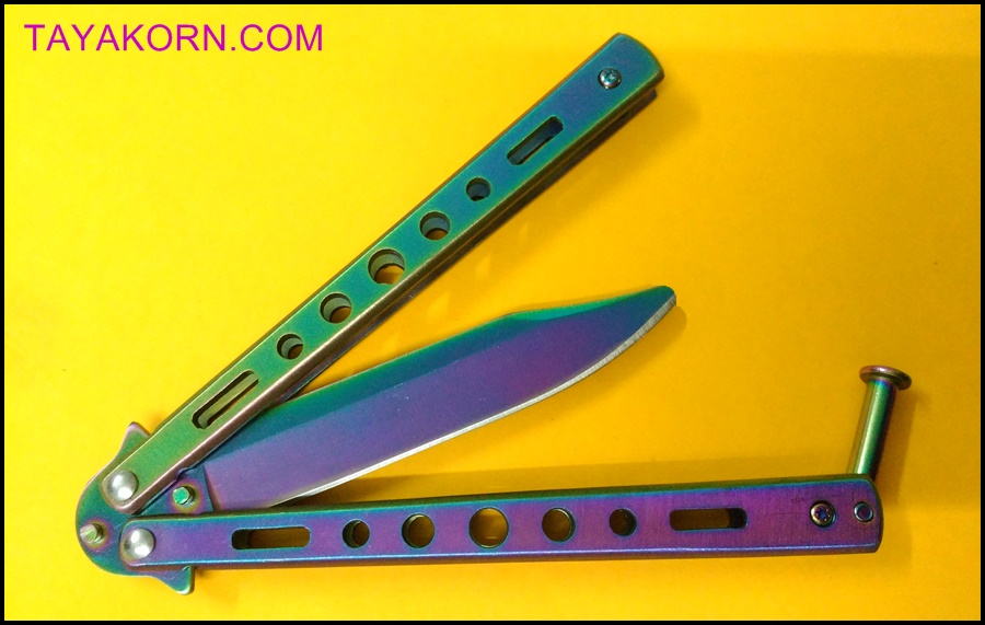 มีดซ้อมควง บาลิซองเรนโบว์ 2 Balisong Rainbow 2 Trainer TKBS-RB02TR