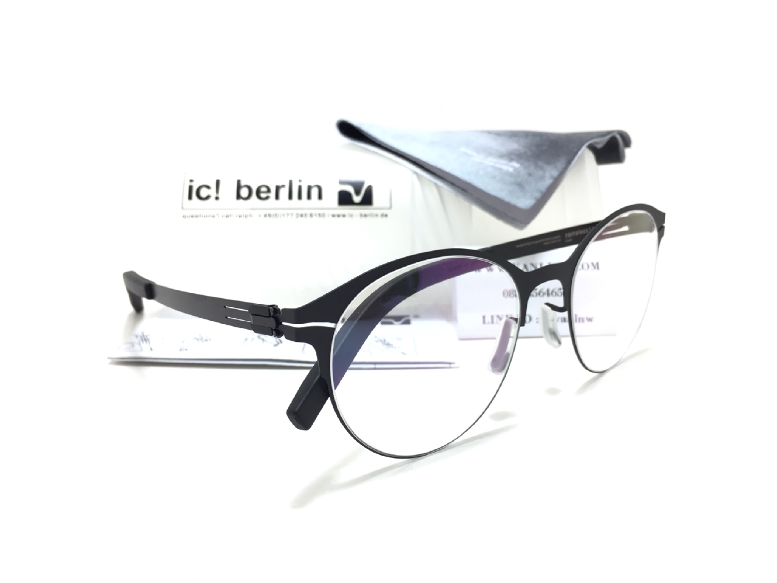 แว่นสายตา ic berlin model nameless 14 black 51-21 <ดำ>