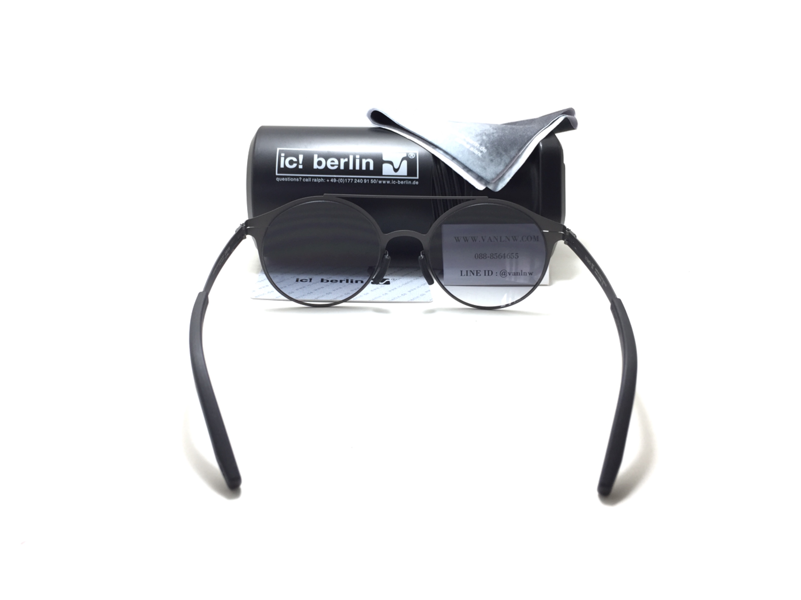 แว่นกันแดด ic berlin model blanca gun metal 51-23 <กันเมทัล>