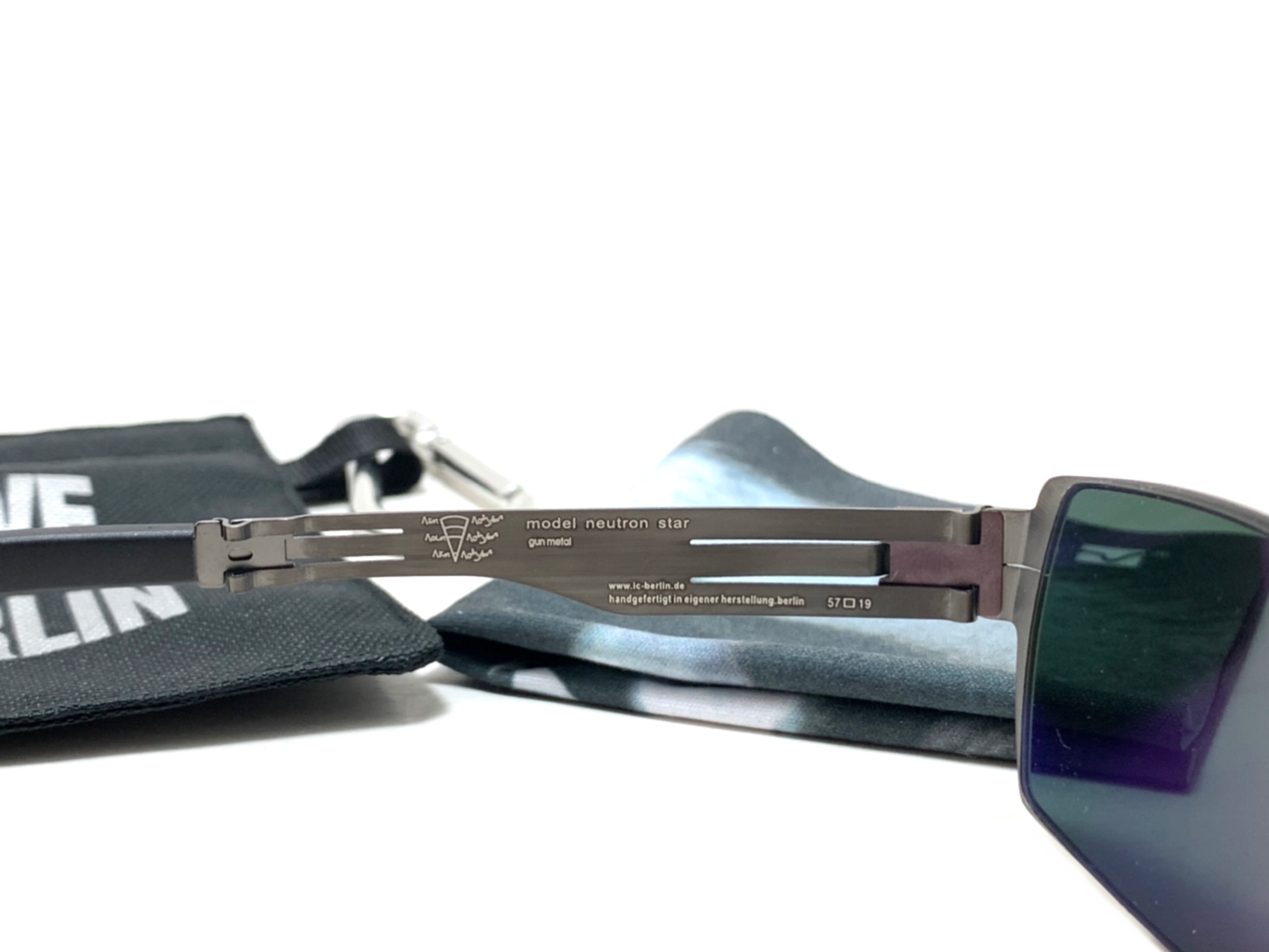แว่นกันแดด ic berlin model neutron star gun metal 57-19 <กันเมทัล>