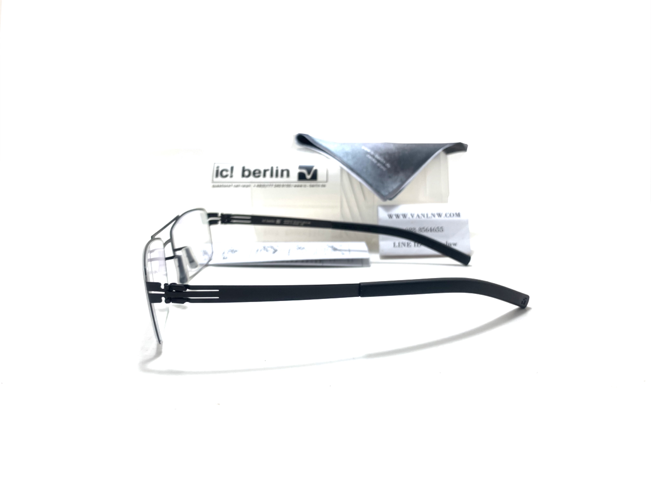 แว่นสายตา ic berlin model tom b. black 53-20 <ดำ>