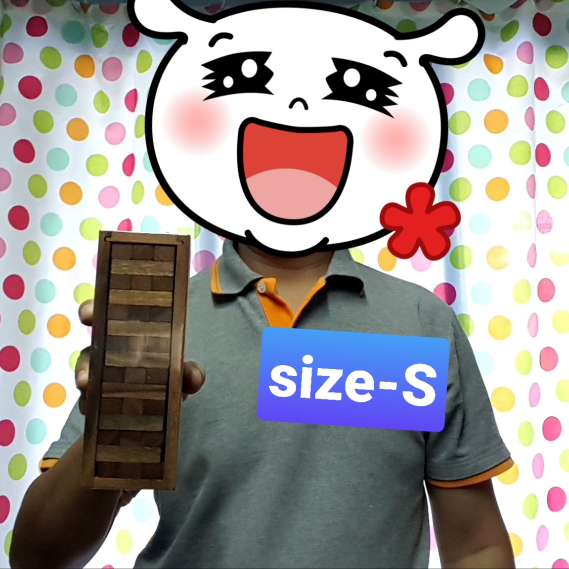 Stack Wooden Tower size S (เกมส์ตึกถล่ม size S)