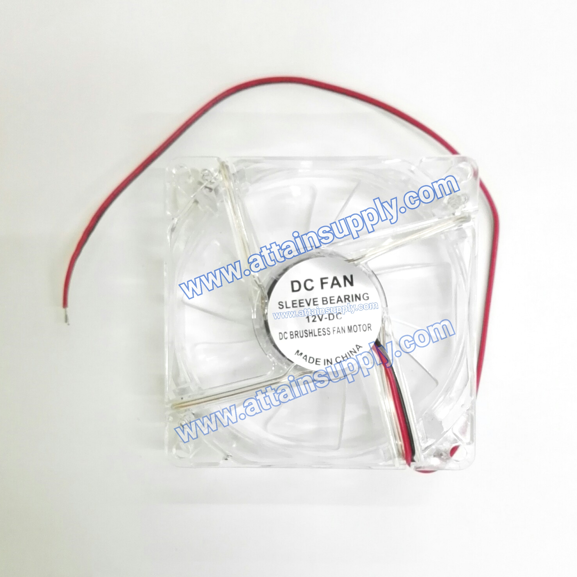 พัดลม12VDC/8x8x2.5CM.แบบมีไฟ