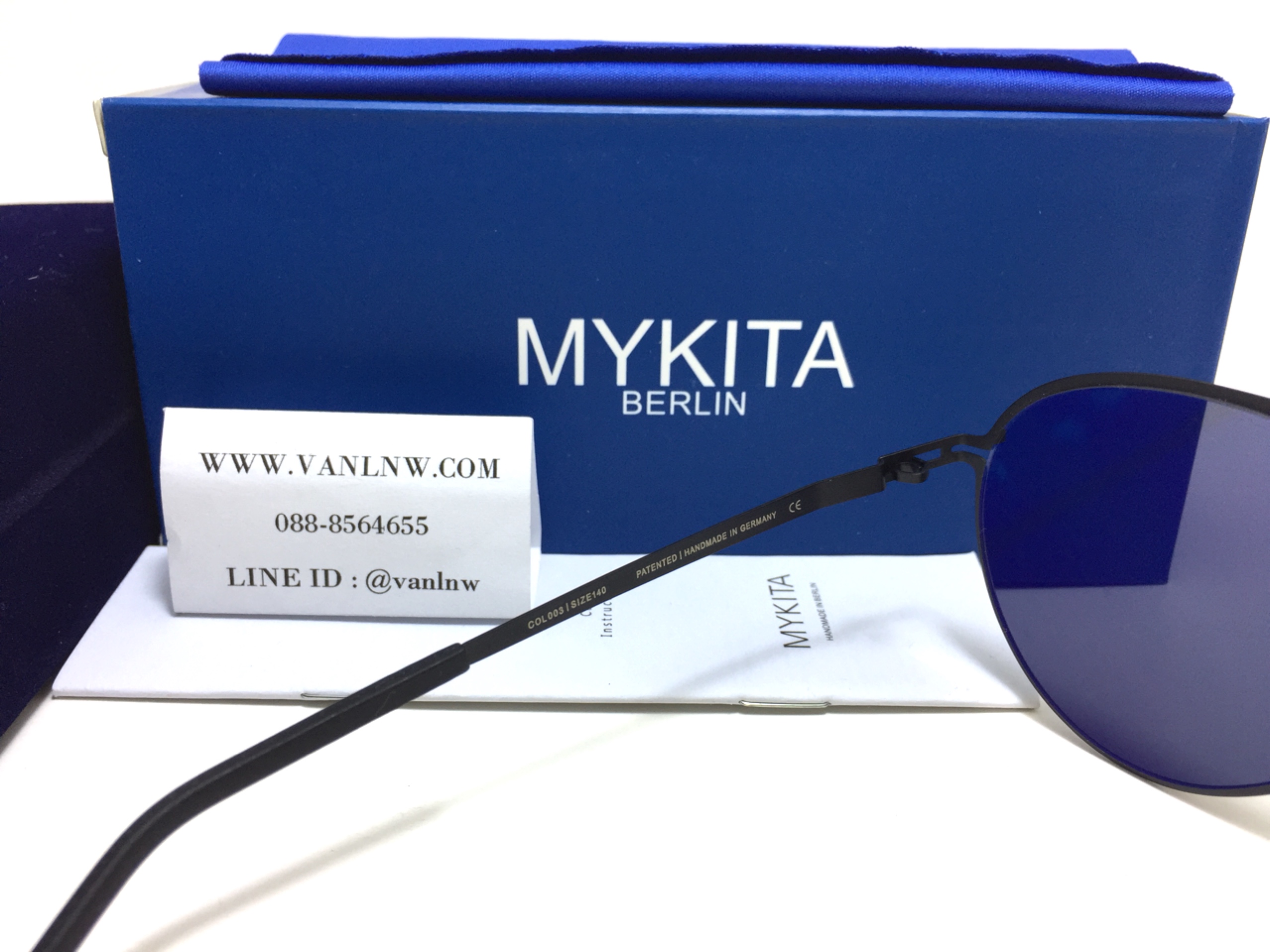 แว่นกันแดด MYKITA JOLAN Black/Pitch Black <ดำ>