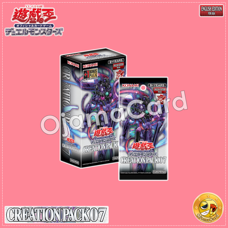 Yu-Gi-Oh! OCG English Edition for Asia — Creation Pack 07 [CR07-AE] +1 Bonus Pack [CR07-AES]「1 Box」