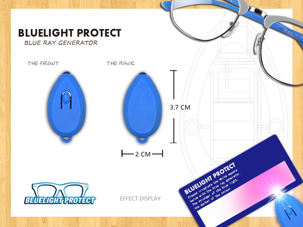 ชุดทดทอบแว่นกรองแสงสีฟ้า Blue Ray Block Tester ใช้งานง่ายไม่ยุ่งยาก ทดสอบเองได้ที่บ้าน