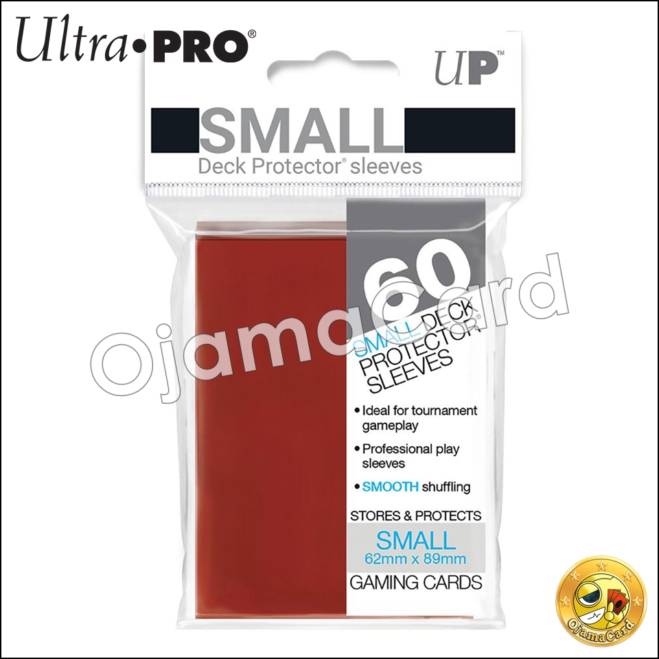 Ultra•Pro PRO-Gloss Small Deck Protector Sleeves (60ct) — Red