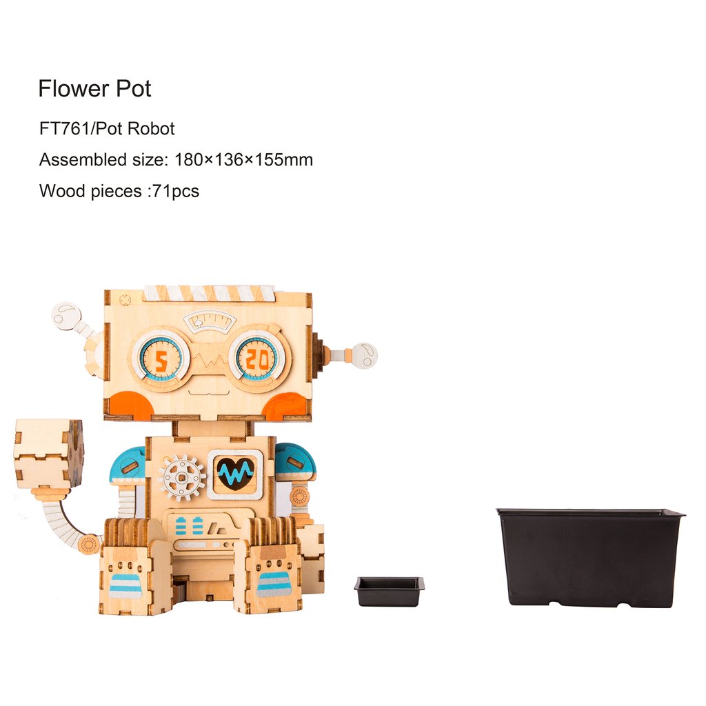 DIY Flower Pot - Pot Robot - กระถางต้นไม้