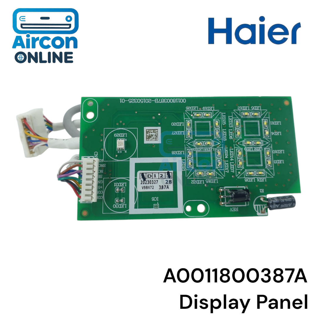 Dispaly Panel แอร์ Haier รุุ่น HSU-10VNQ03TF, HSU-13VNQ03TF รหัส A0011800387A ของแท้ใหม่ มือ 1