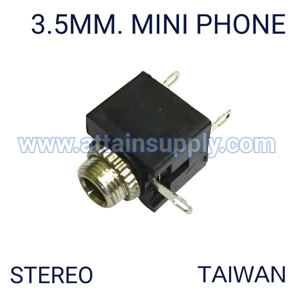 J.TR STEREO3.5MM.-P/BLACK TAIWAN