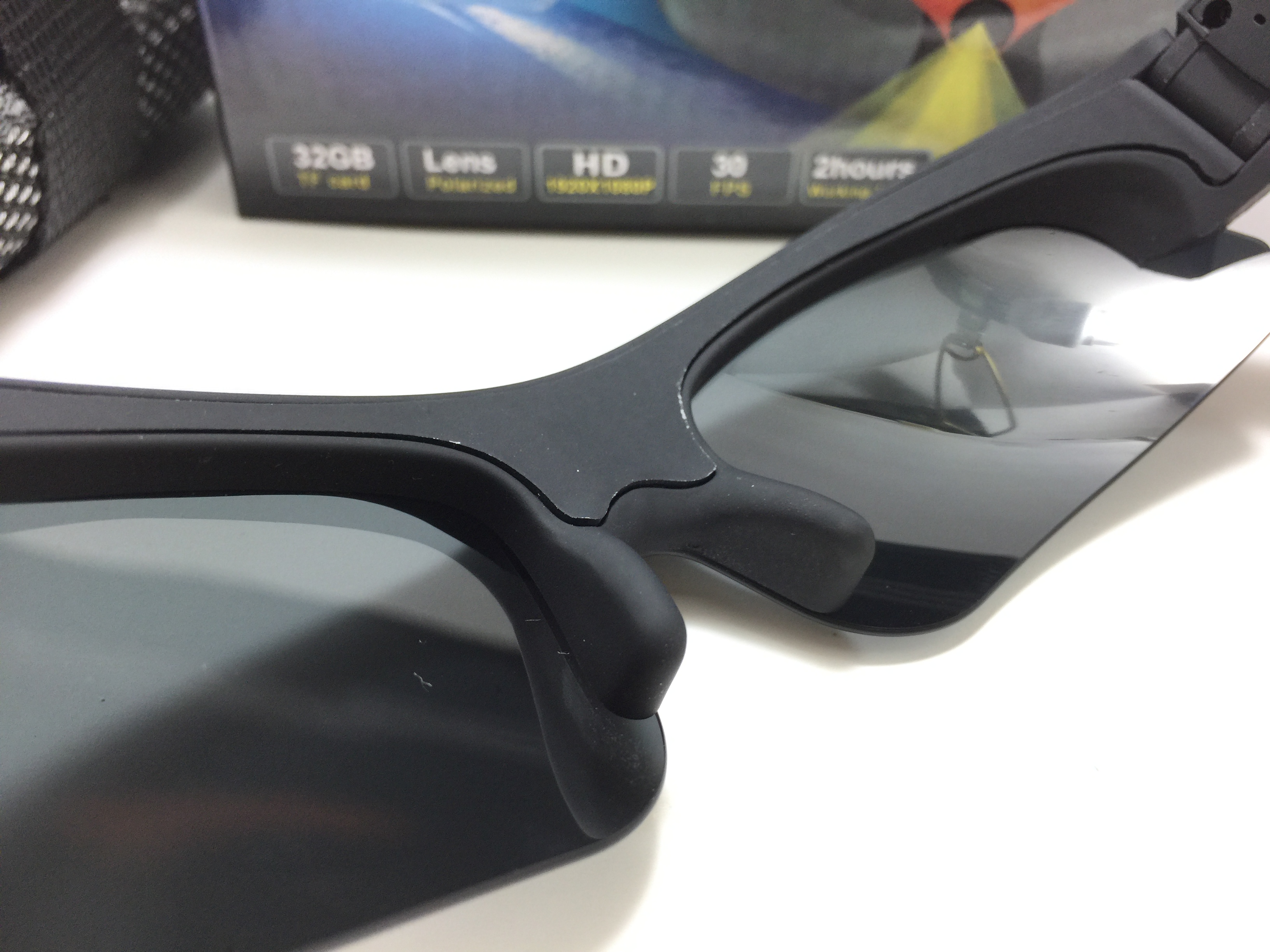 กล้องแว่นตากันแดดทรงสปอร์ต Eyewear Video Recorder Full HD 1080P <ดำ> ของแท้ 100%