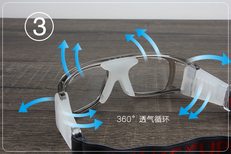 แว่นตาเล่นกีฬา WAKE UP ME! แว่นสำหรับเล่นกีฬาตัดเลนส์สายตาได้ แว่นตาออกกำลังกาย กีฬากลางแจ้ง ระดับมืออาชีพ