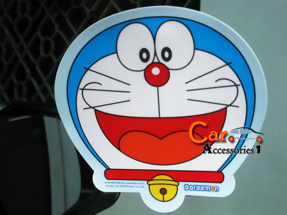 สติคเกอร์สูญญากาศติดภาษีรถยนต์โดเรม่อนบิ๊กสไมล์ ลิขสิทธิ์แท้