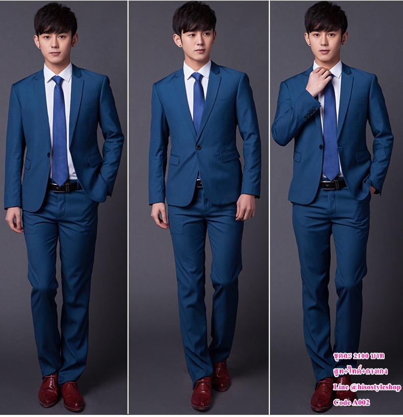 สูทพรีเมี่ยม ไซด์ใหญุ่ 6XL พร้อมส่ง กรม,ดำ,น้ำทะเล,ครีม