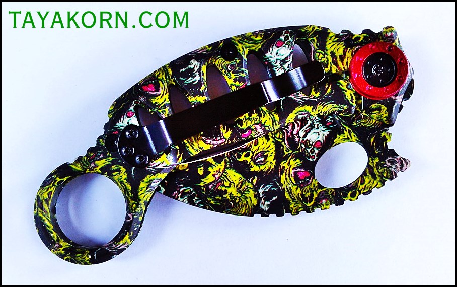 มีดคารัมบิตทีเร็กซ์ไดนาซอร์ T-Rex Dinosaur Karambit Knife