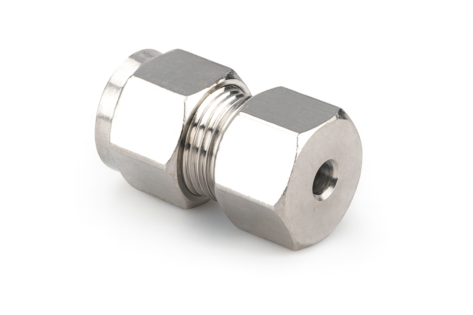 ข้อต่อแรงดันสูง เกลียวขันน็อต 9.52mm เสียบสาย 3/16