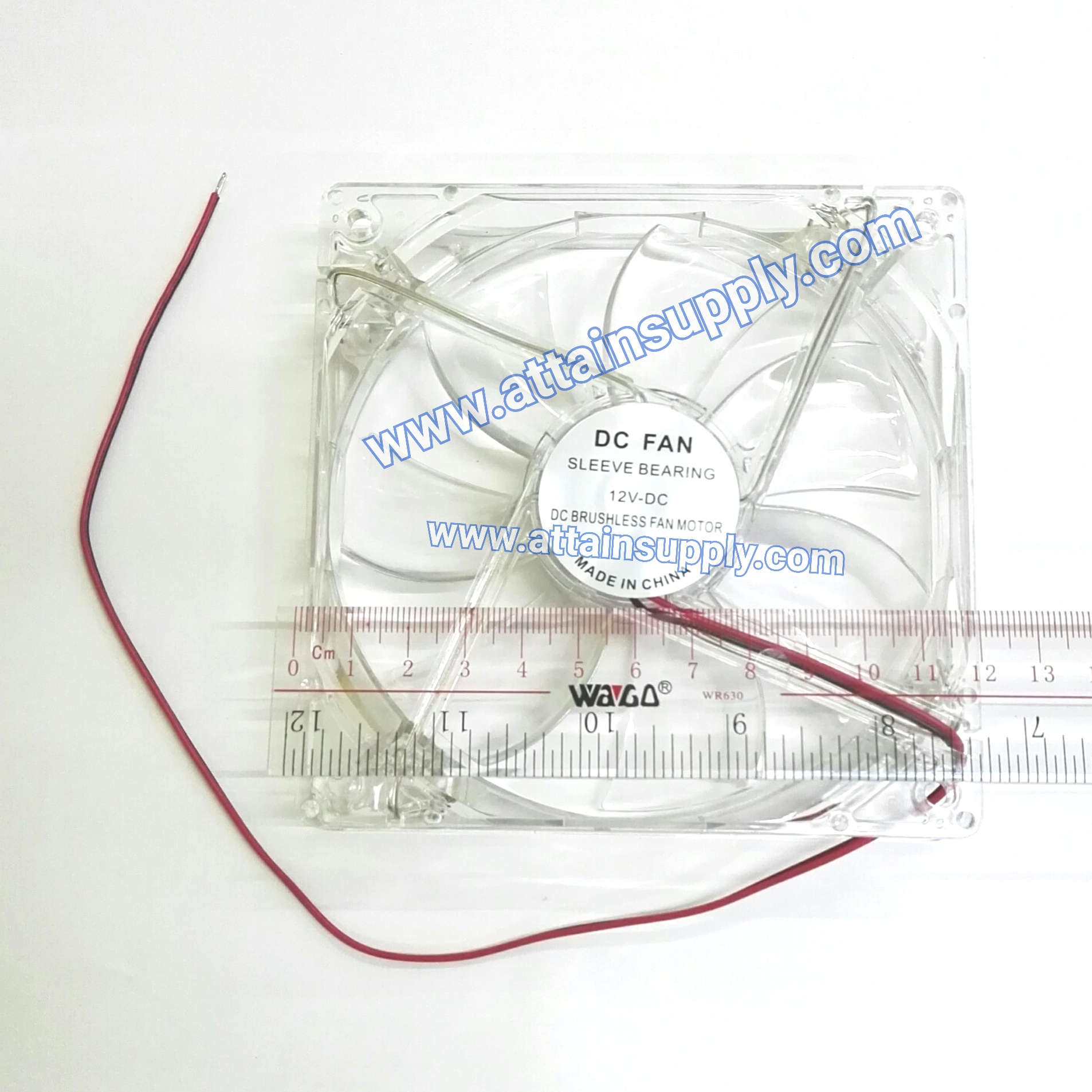 พัดลม12VDC/12x12x2.5CM.แบบมีไฟ