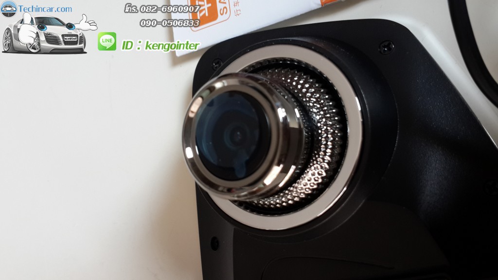 กล้องจอกระจก2016 จอ5.0" + กล้องวีดีโอหน้าหลัง + กล้องถอยหลัง Car Camcoder Q3 รุ่นใหม่ล่าสุด