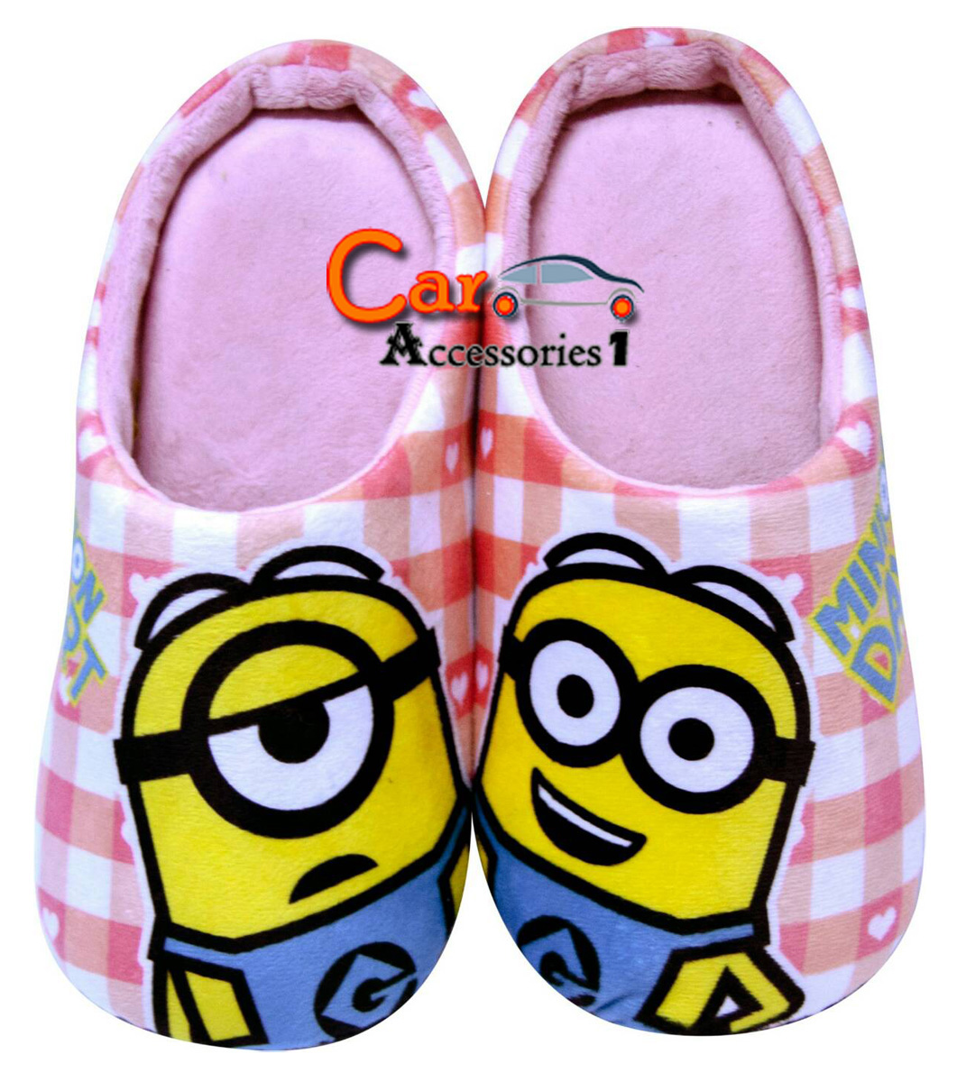 รองเท้าใส่ในบ้านมินเนี่ยนพิงค์ Minion slippers ลิขสิทธิ์แท้ราคาพิเศษ New arrival!