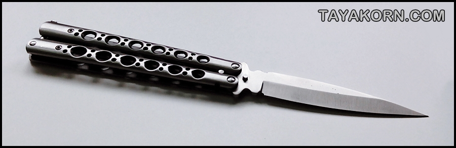 มีดควง บาลีซองลองไอซ์แลนด์ ฺLONG ICELAND Balisong Knife TKBS-LI55