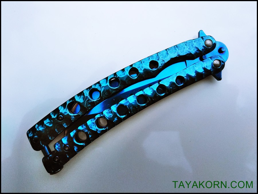 มีดควง ซีเอสโก บาลิซอง ZS GO BLUE Balisong Knife TKBS-ZS6