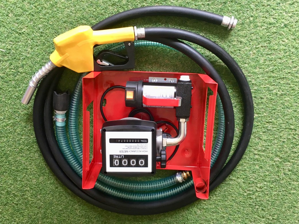 ปั๊มดูดน้ำมันอัตโนมัติ DC12V รุ่น DFCD40 ( มีมิเตอร์ )