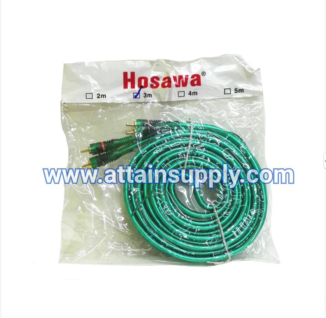 สายAUDIO-HOSAWA เขียวใส/3M.