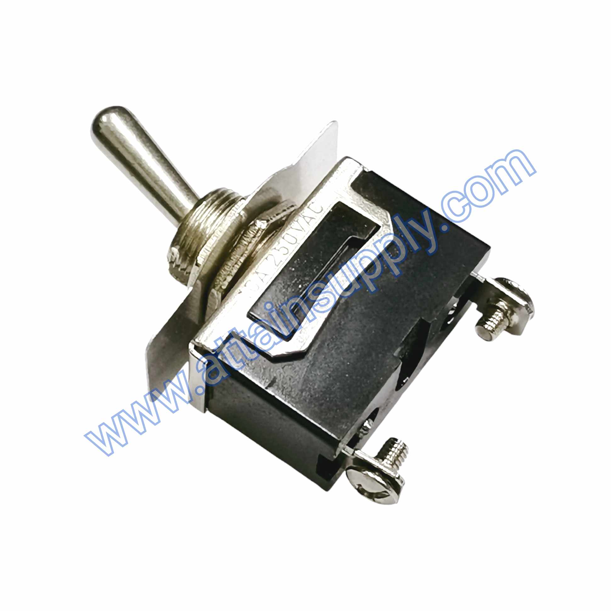 สวิทช์โยก ON-OFF 2ขา-แบบขันน็อต/สีดำ