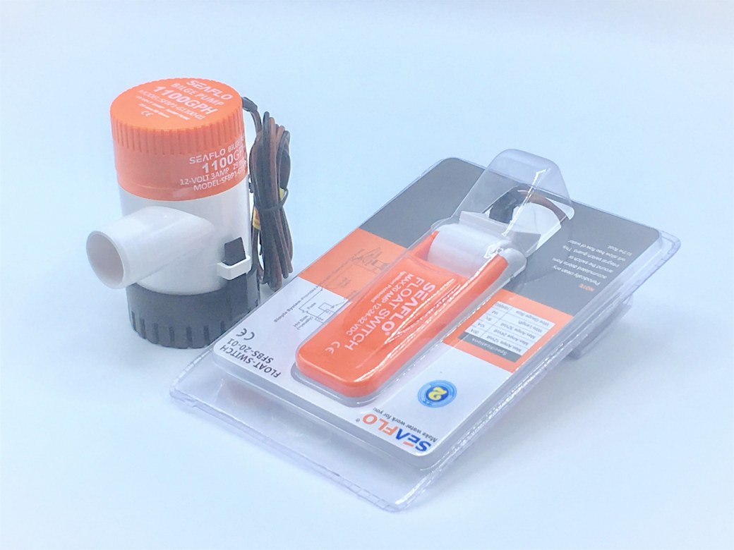 ปั๊ม DC 12V 1100 GPH + Float Switch