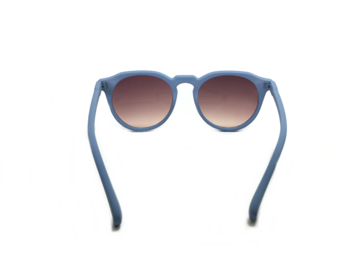 แว่นกันแดดแฟชั่น Topman Light Blue Matte Round Sunglasses 51-17-140 <ฟ้า>