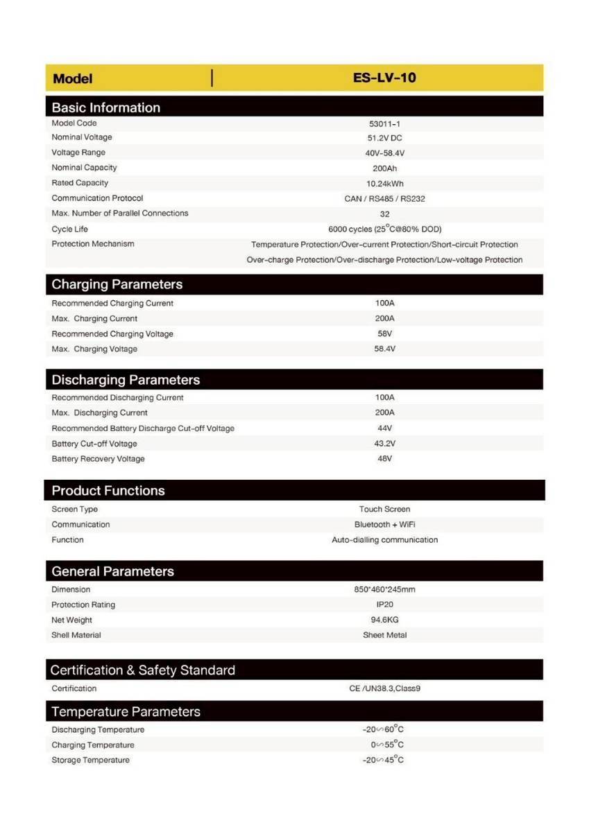 BATTERY WALL TYPE RAPD 200Ah 51.2V (ประกัน 7 ปี)