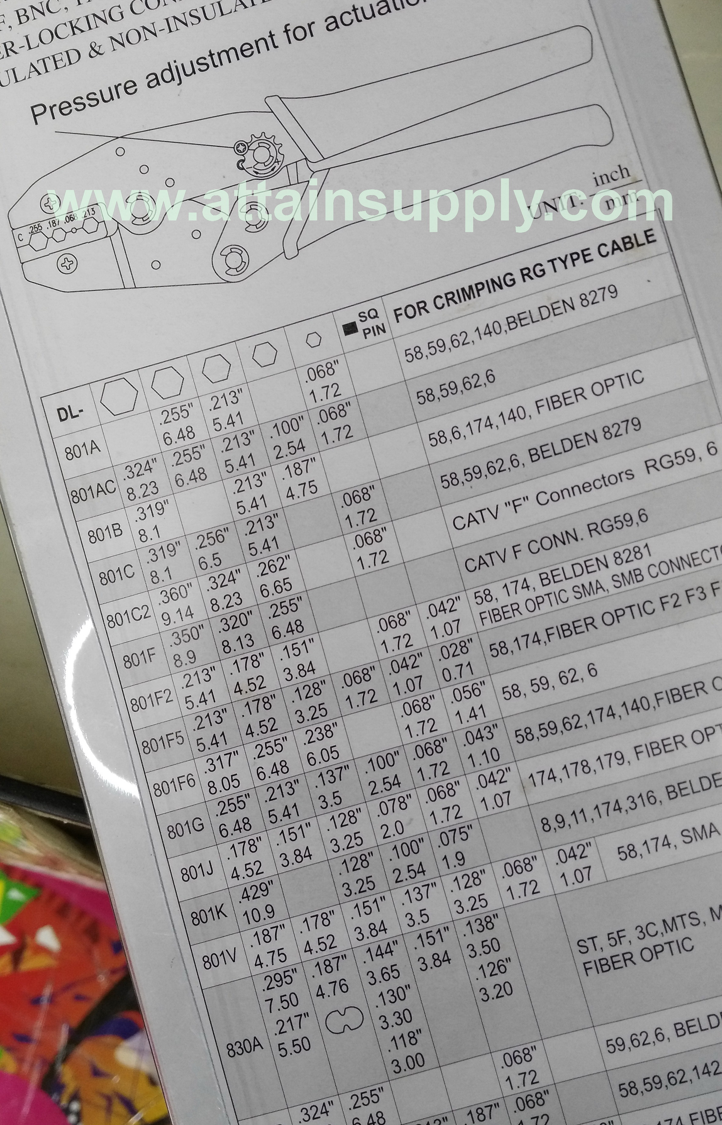 คีมบีบสายDL-801C/CADIK