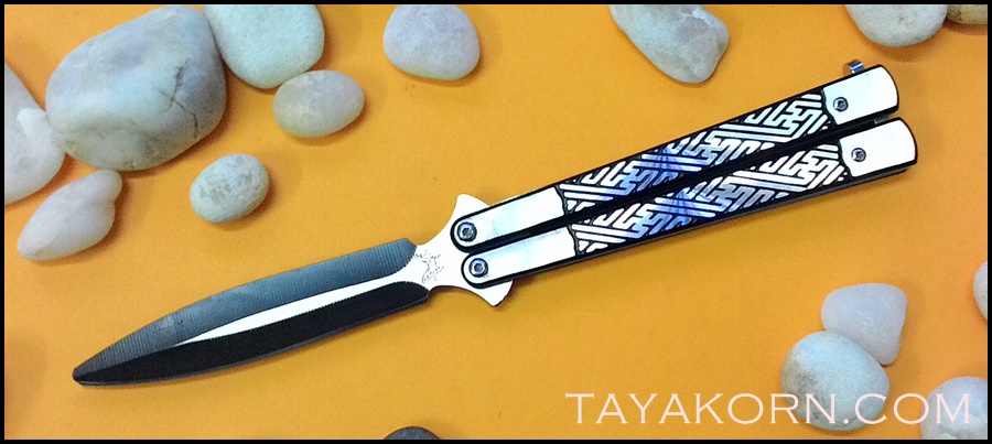 มีดซ้อมควง มิยะโมะโตะบาลิซอง Miyamoto Balisong Trainer Knife TKBS-MT711TR