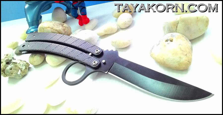 มีดควง แบล็คค็อปบร้า บาลิซอง Black Cobra Balisong Knife TKBS-CB8