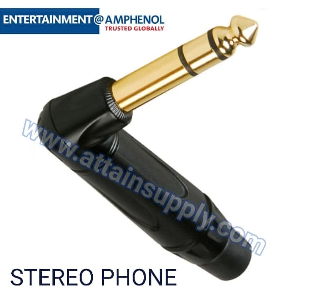 P.PHONE STEREO-BEND/AMPHENOL-ACPS-RB-AU