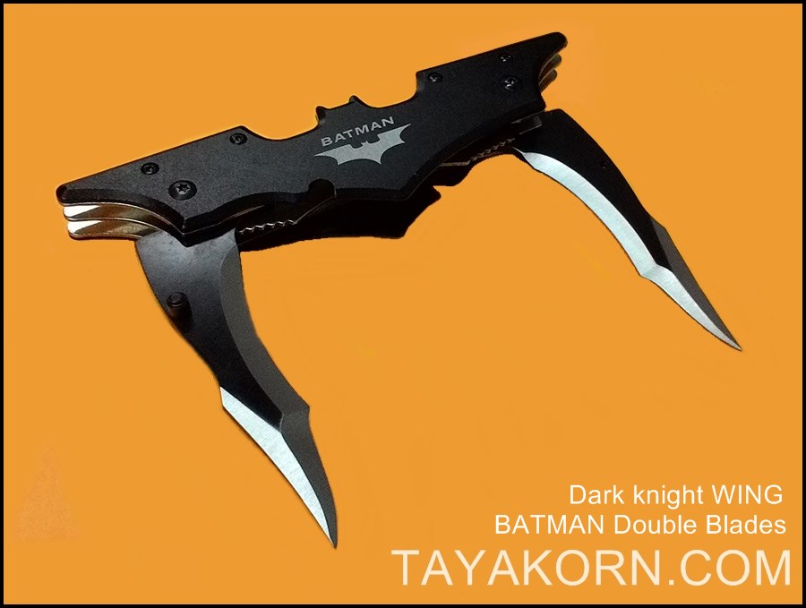 มีดพับ ดาร์คไนท์วิง แบทแมนดับเบิ้ลเบลด Dark Knight Wing Batman Double Blade TKFK-B1