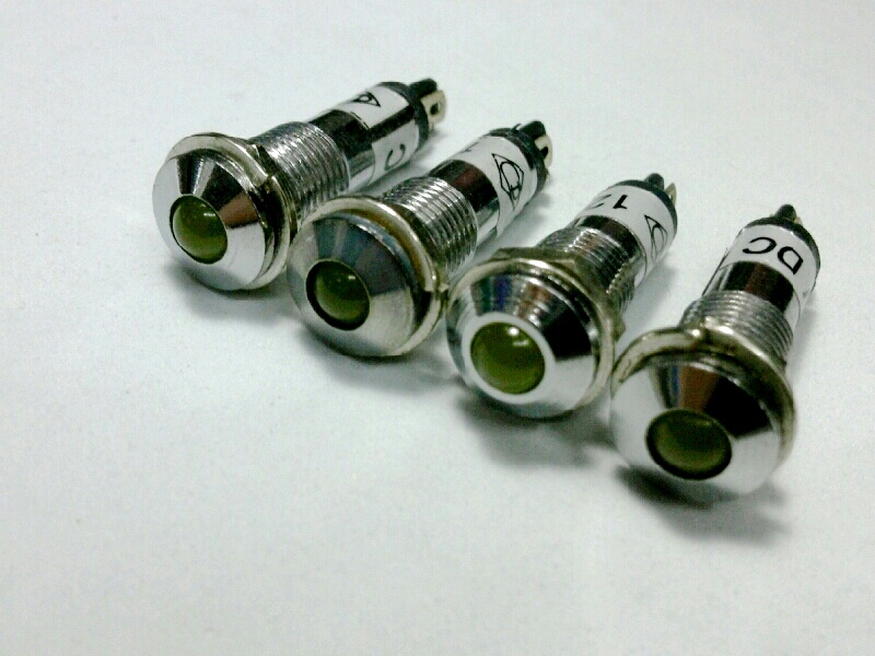 หลอดหน้าปัด-หัวนูน PED8/12V